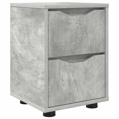 Bedside Table Concrete Grey 30.5 x 30 x 43 cm Engineered Wood