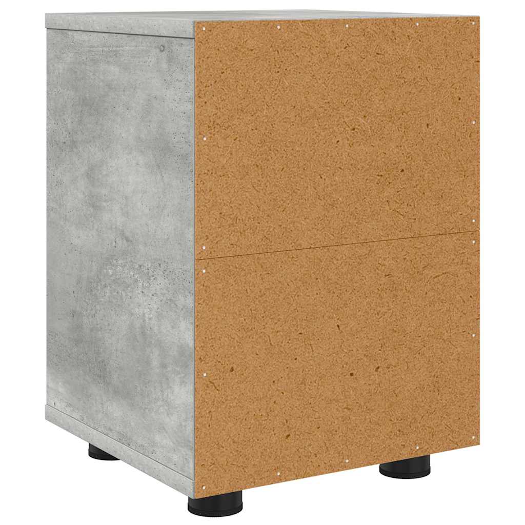 Bedside Table Concrete Grey 30.5 x 30 x 43 cm Engineered Wood