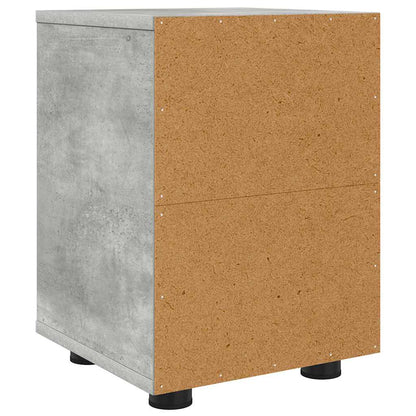 Bedside Table Concrete Grey 30.5 x 30 x 43 cm Engineered Wood