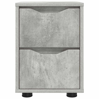 Bedside Table Concrete Grey 30.5 x 30 x 43 cm Engineered Wood