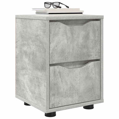 Bedside Table Concrete Grey 30.5 x 30 x 43 cm Engineered Wood