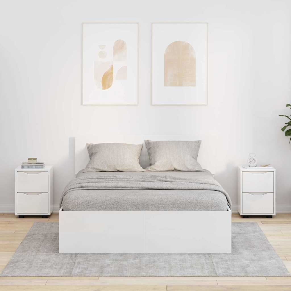 Bedside Tables 2 pcs High Gloss White 30.5 x 30 x 43 cm