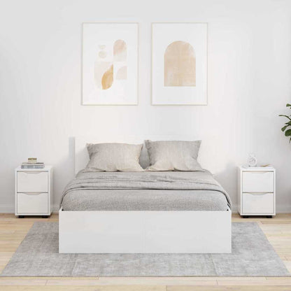 Bedside Tables 2 pcs High Gloss White 30.5 x 30 x 43 cm