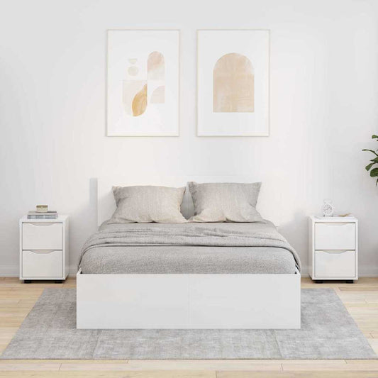 Bedside Tables 2 pcs High Gloss White 30.5 x 30 x 43 cm