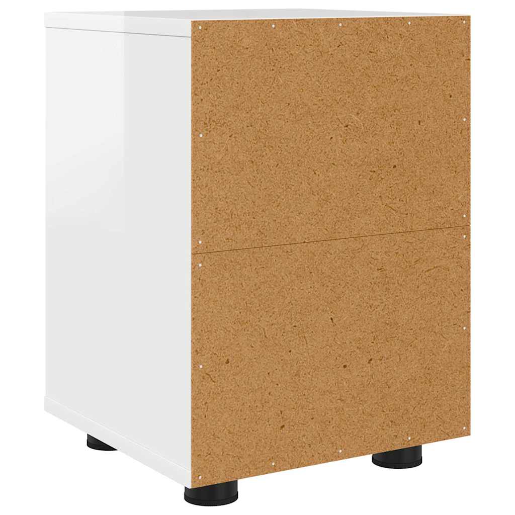 Bedside Tables 2 pcs High Gloss White 30.5 x 30 x 43 cm