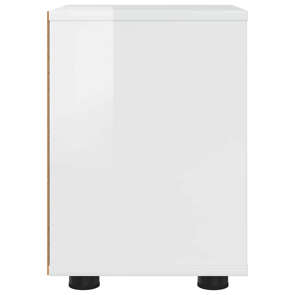 Bedside Tables 2 pcs High Gloss White 30.5 x 30 x 43 cm