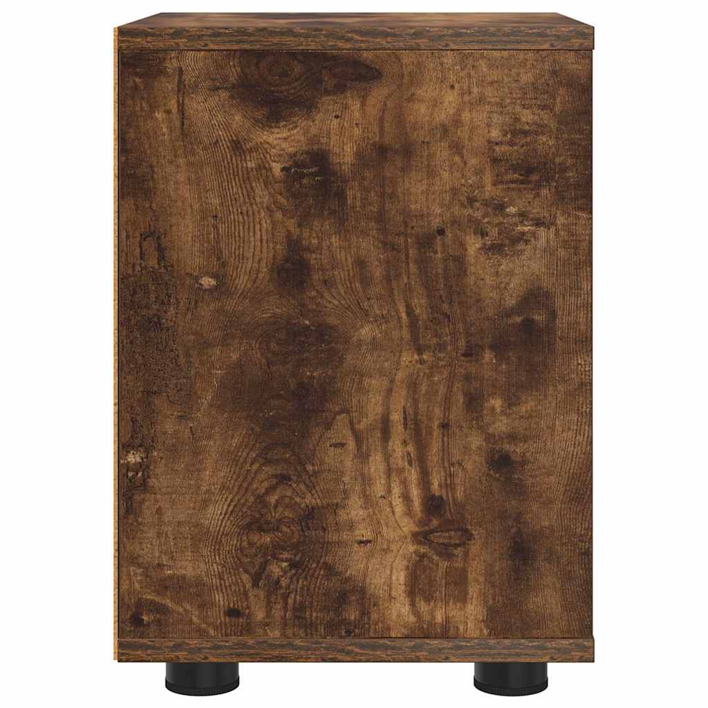Bedside Table Smoked Oak 30.5 x 30 x 43 cm Engineered Wood