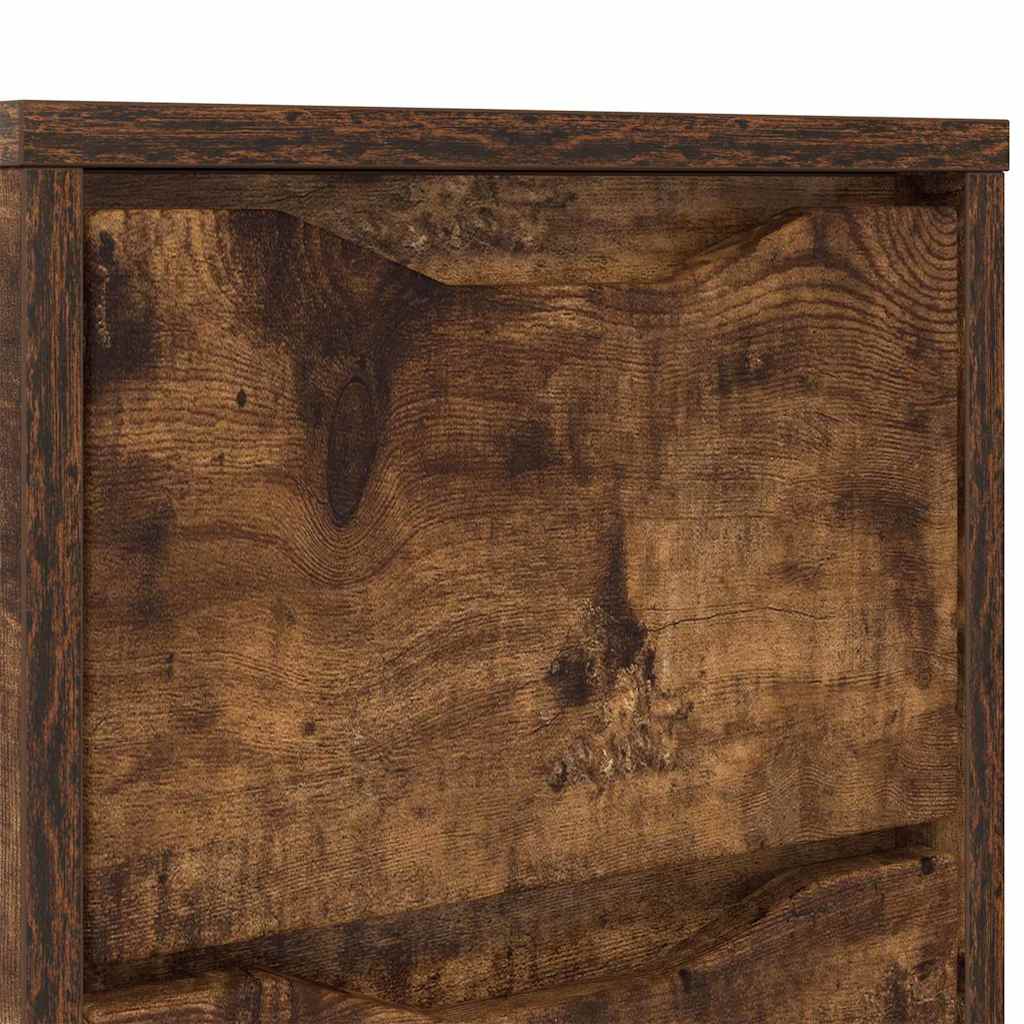Bedside Tables with Drawer 2 pcs Smoked Oak 30.5 x 30 x 43 cm