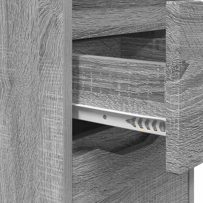 Bedside Table Grey Sonoma 30.5 x 30 x 43 cm Engineered Wood