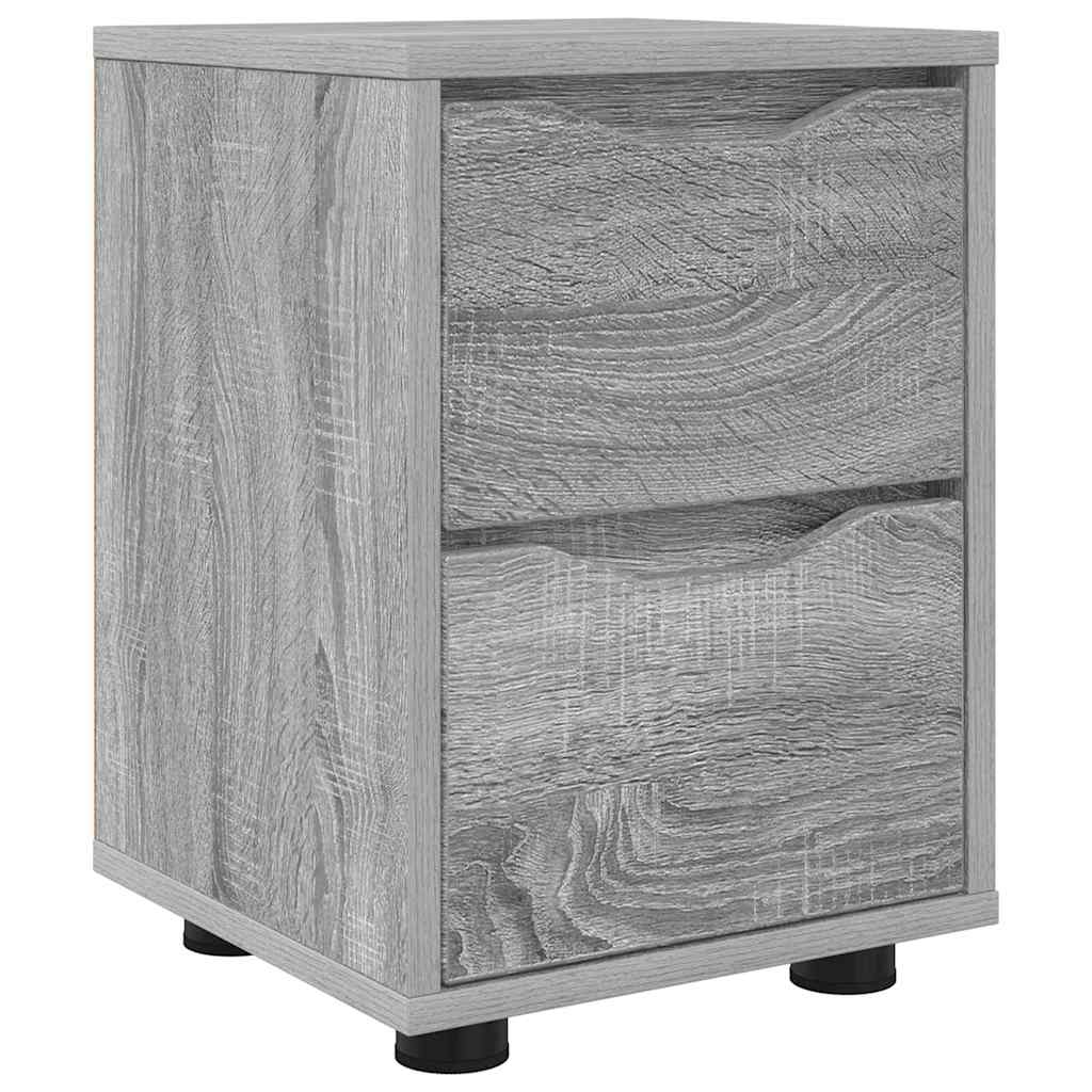 Bedside Table Grey Sonoma 30.5 x 30 x 43 cm Engineered Wood