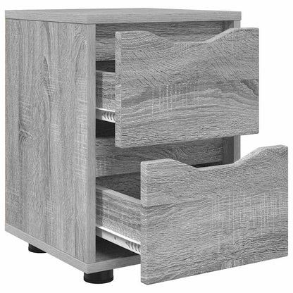Bedside Table Grey Sonoma 30.5 x 30 x 43 cm Engineered Wood