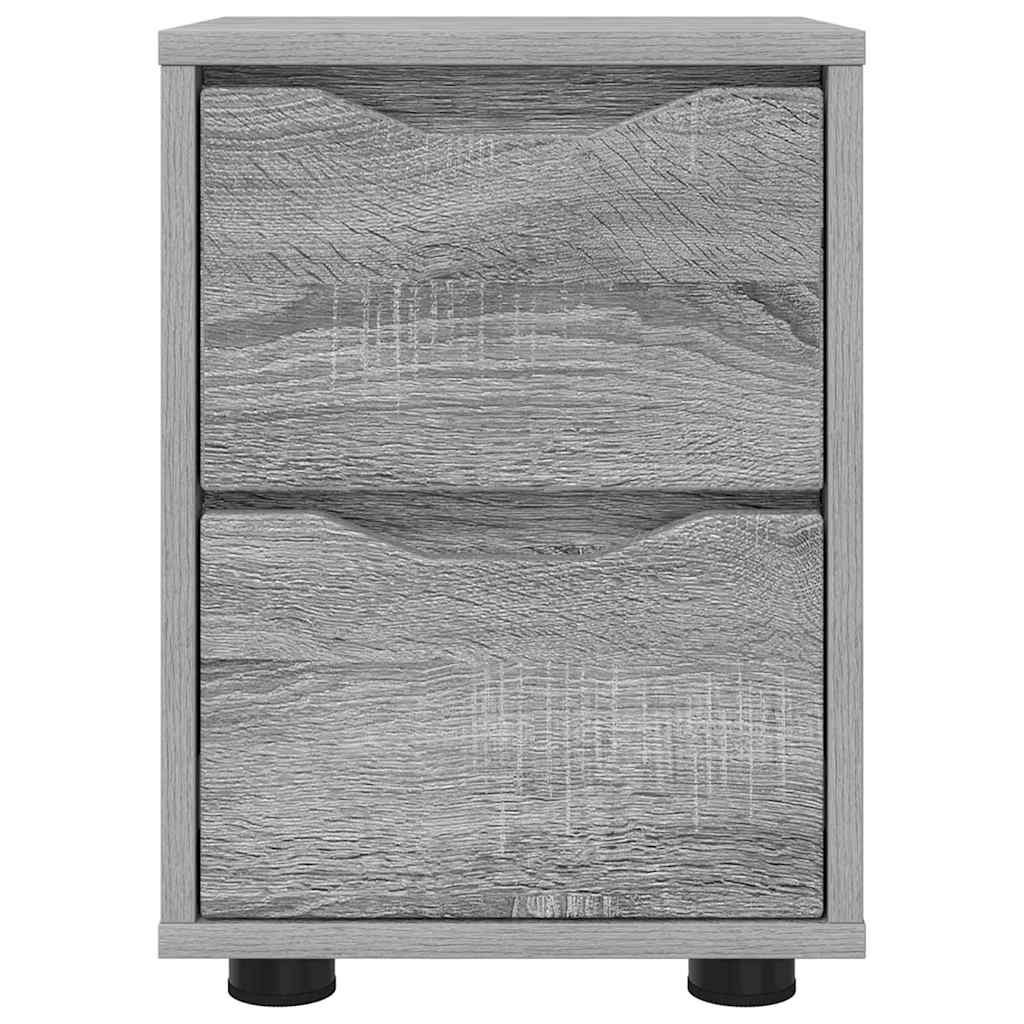 Bedside Table Grey Sonoma 30.5 x 30 x 43 cm Engineered Wood