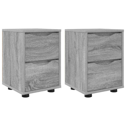 Bedside Tables with Drawer 2 pcs Grey Sonoma 30.5 x 30 x 43 cm