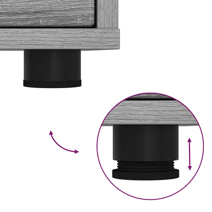 Bedside Tables with Drawer 2 pcs Grey Sonoma 30.5 x 30 x 43 cm