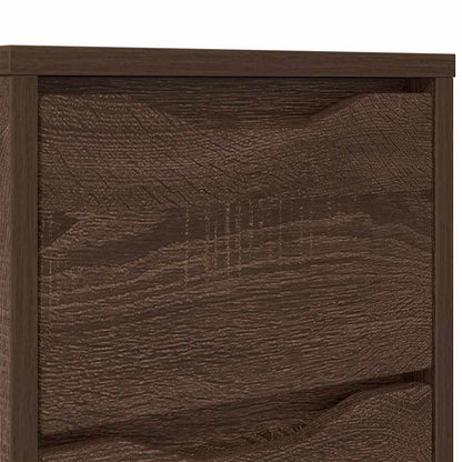 Bedside Tables with Drawer 2 pcs Brown Oak 30.5 x 30 x 43 cm
