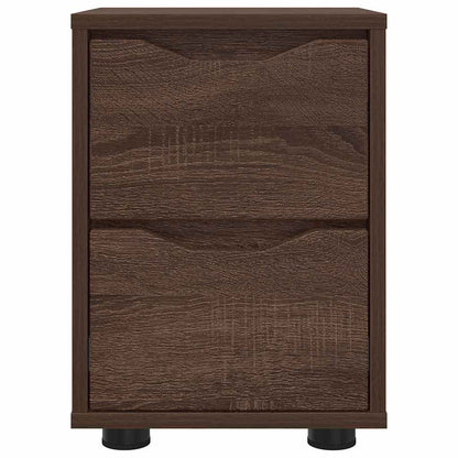 Bedside Tables with Drawer 2 pcs Brown Oak 30.5 x 30 x 43 cm