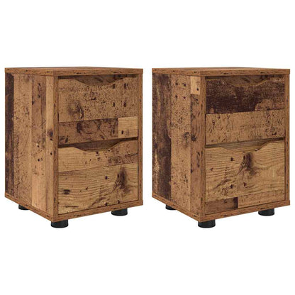 Bedside Tables 2 pcs Old Wood 30.5 x 30 x 43 cm Engineered Wood