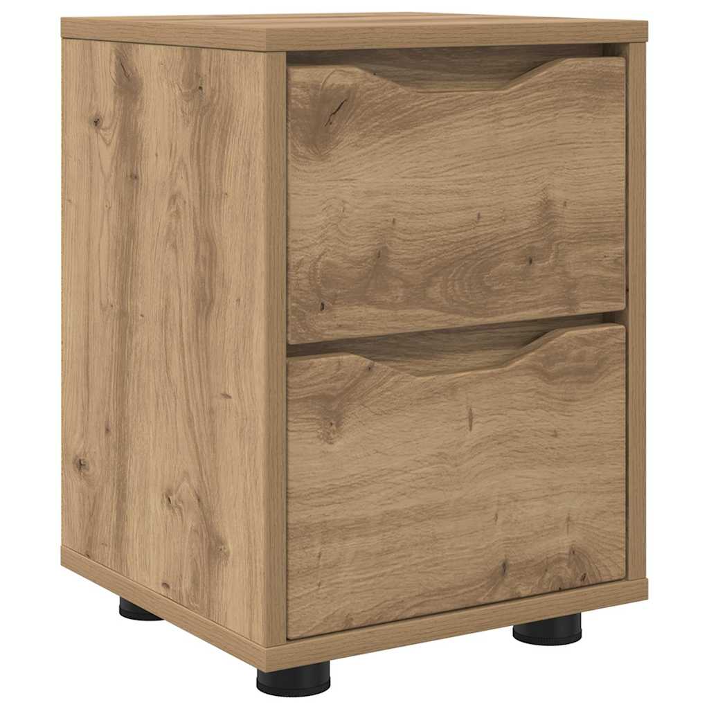 Bedside Table Artisan Oak 30.5 x 30 x 43 cm Engineered Wood