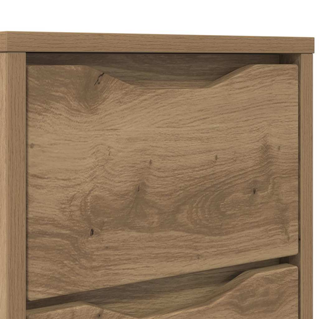 Bedside Tables with Drawer 2 pcs Artisan Oak 30.5 x 30 x 43 cm
