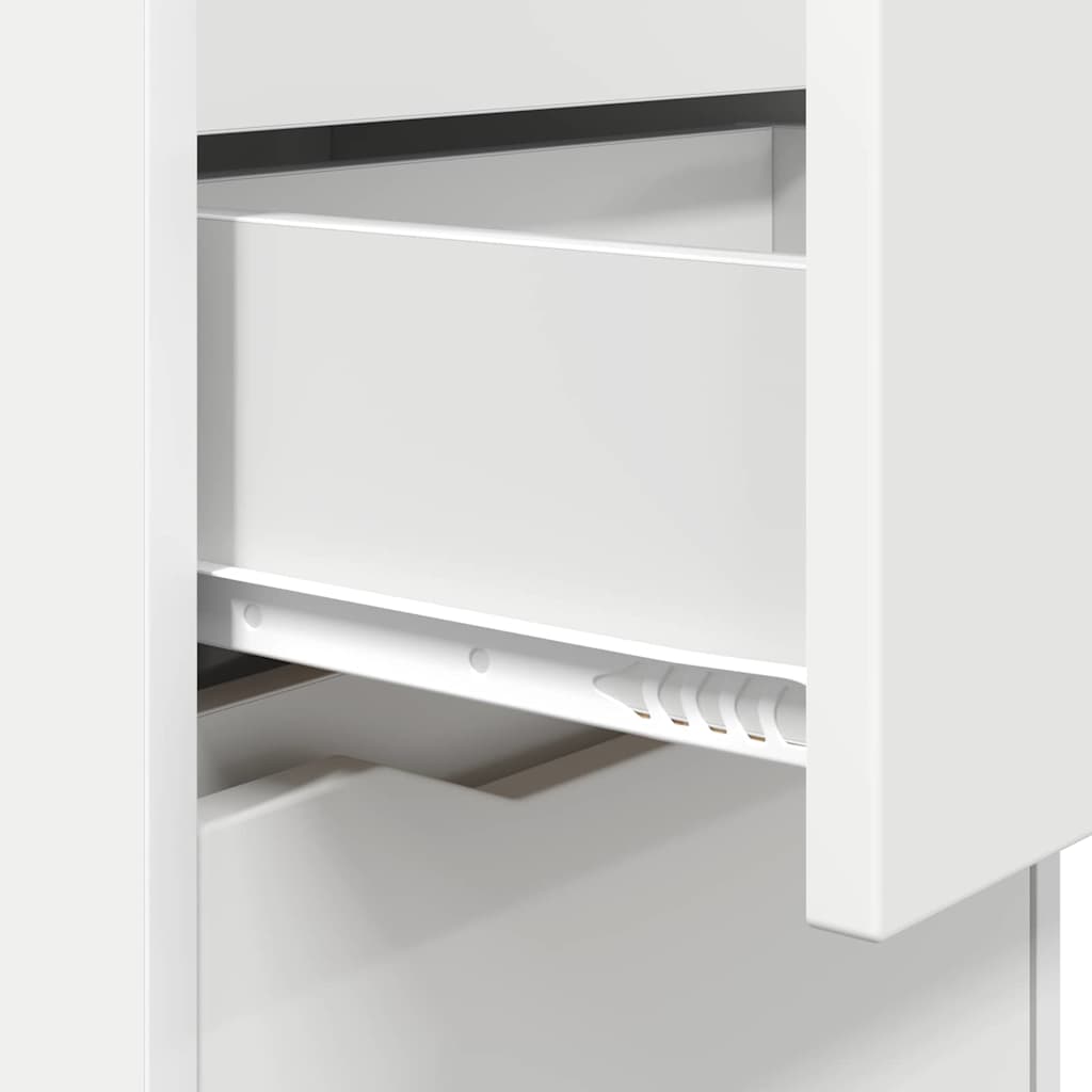 Bedside Table White 40 x 30 x 467 cm Engineered Wood