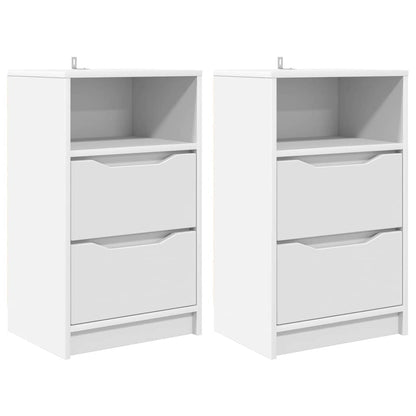 Bedside Tables 2 pcs White 40 x 30 x 467 cm Engineered Wood
