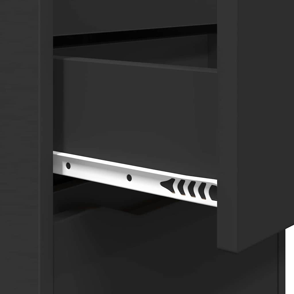 Bedside Table Black 40 x 30 x 467 cm Engineered Wood