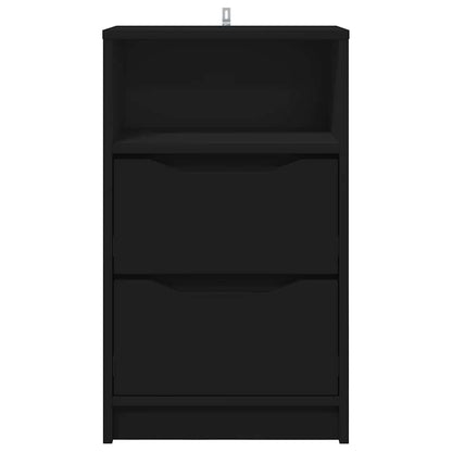 Bedside Table Black 40 x 30 x 467 cm Engineered Wood