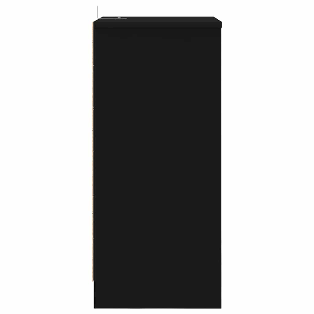 Bedside Table Black 40 x 30 x 467 cm Engineered Wood