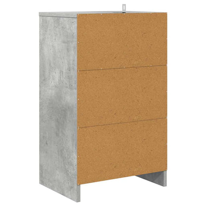 Bedside Table Concrete Grey 40 x 30 x 467 cm Engineered Wood