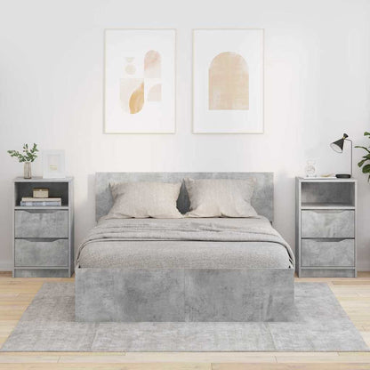 Bedside Tables with Drawer 2 pcs Concrete Grey 40 x 30 x 467 cm