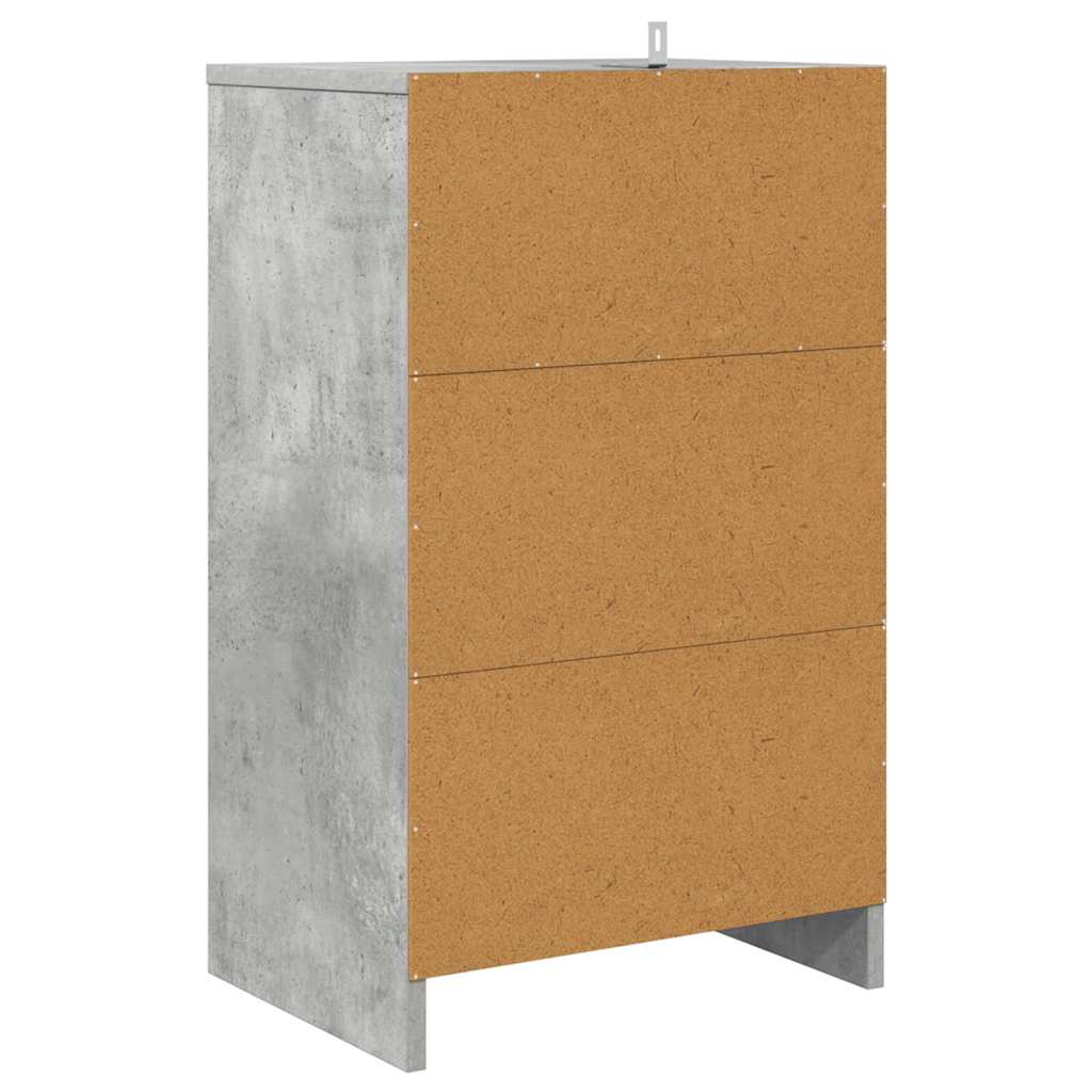 Bedside Tables with Drawer 2 pcs Concrete Grey 40 x 30 x 467 cm