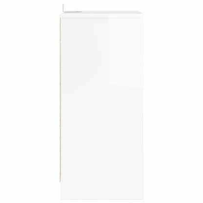 Bedside Tables 2 pcs High Gloss White 40 x 30 x 467 cm