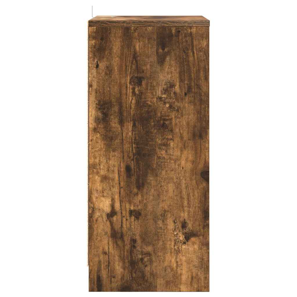Bedside Table Smoked Oak 40 x 30 x 467 cm Engineered Wood