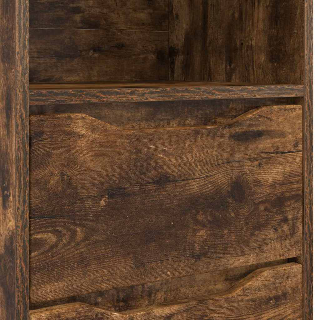 Bedside Tables with Drawer 2 pcs Smoked Oak 40 x 30 x 467 cm