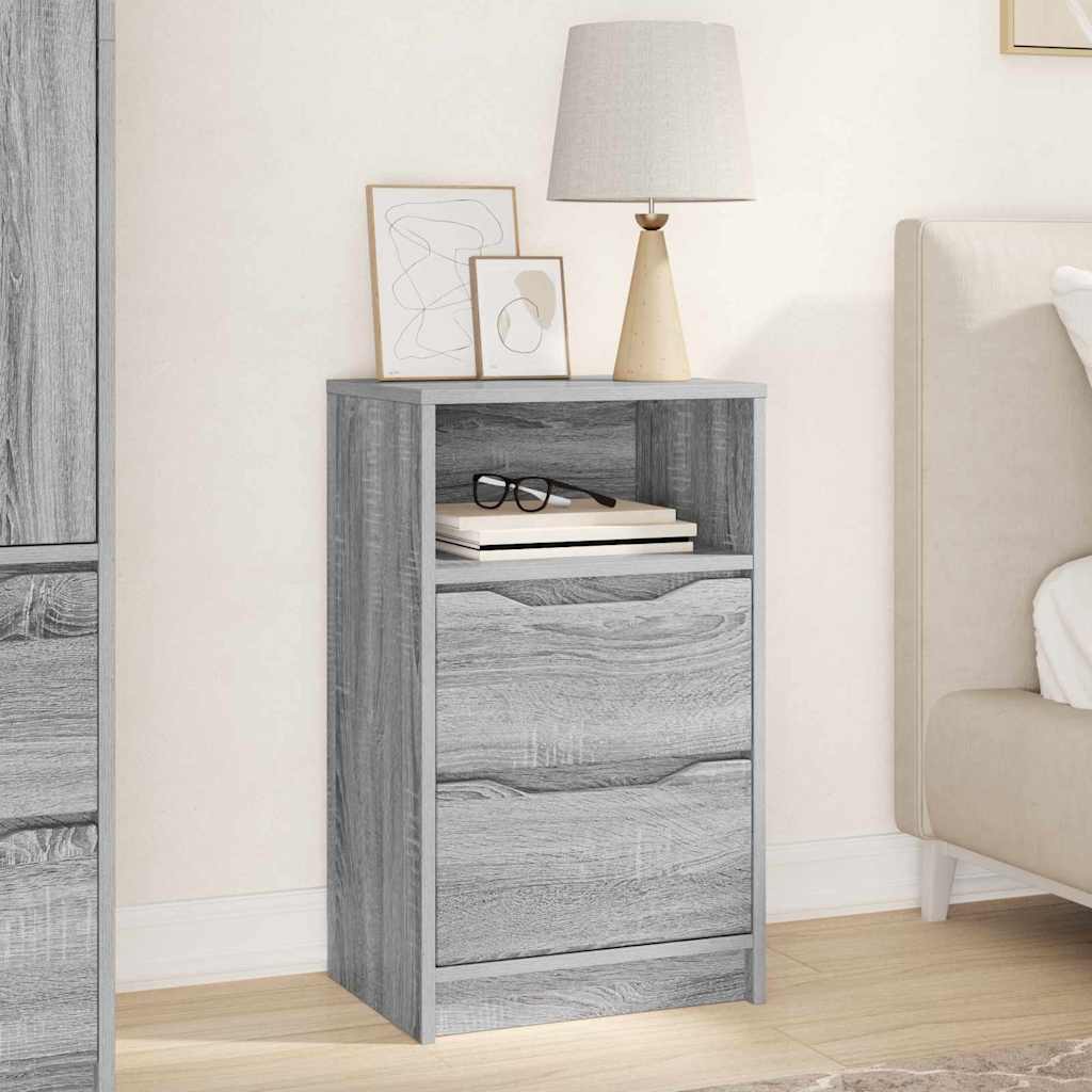 Bedside Table Grey Sonoma 40 x 30 x 467 cm Engineered Wood