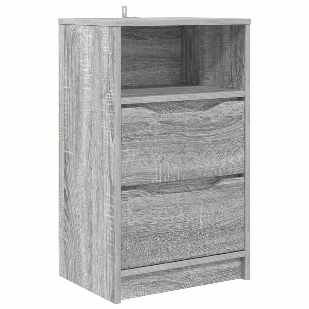 Bedside Table Grey Sonoma 40 x 30 x 467 cm Engineered Wood