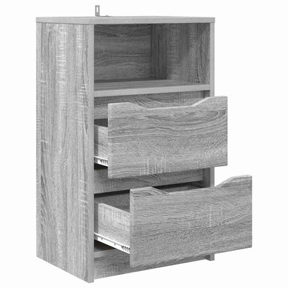 Bedside Table Grey Sonoma 40 x 30 x 467 cm Engineered Wood
