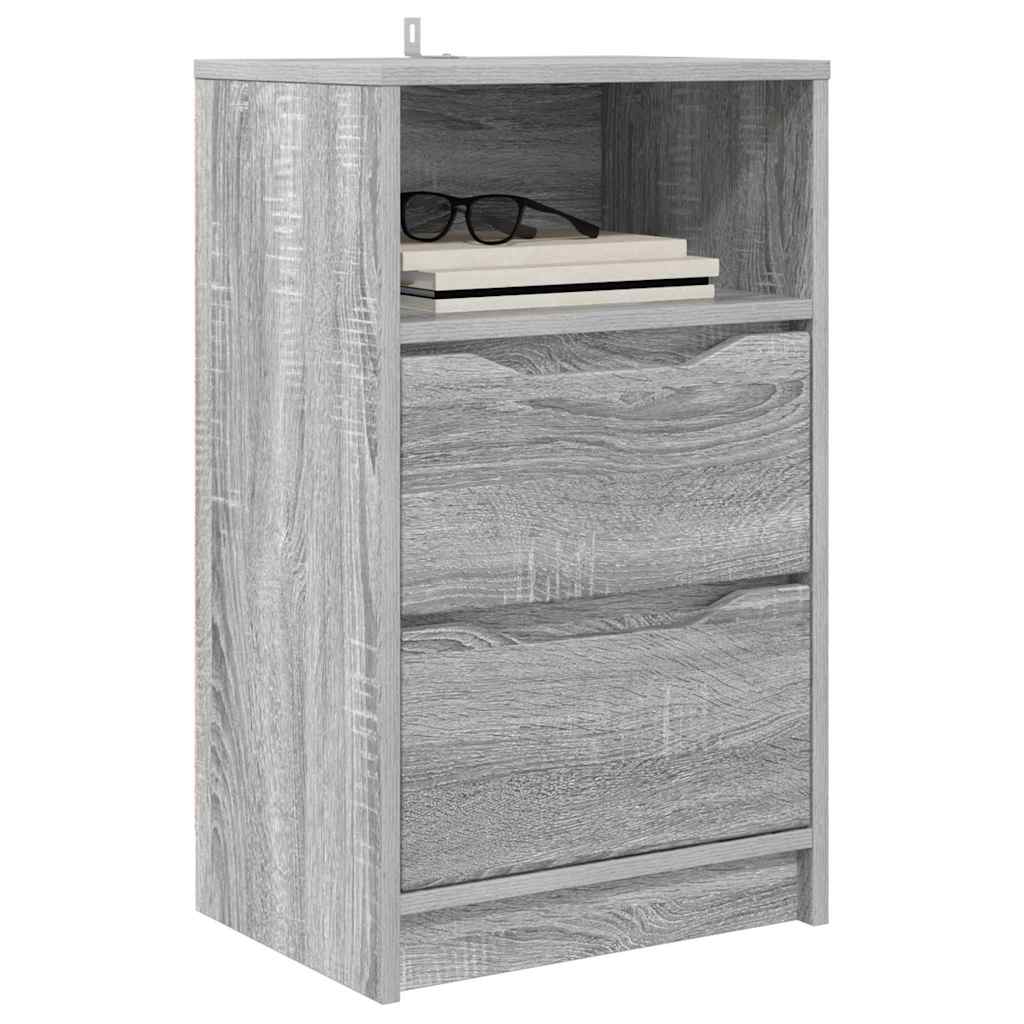 Bedside Table Grey Sonoma 40 x 30 x 467 cm Engineered Wood