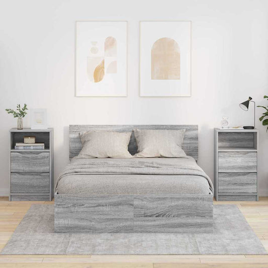 Bedside Tables with Drawer 2 pcs Grey Sonoma 40 x 30 x 467 cm