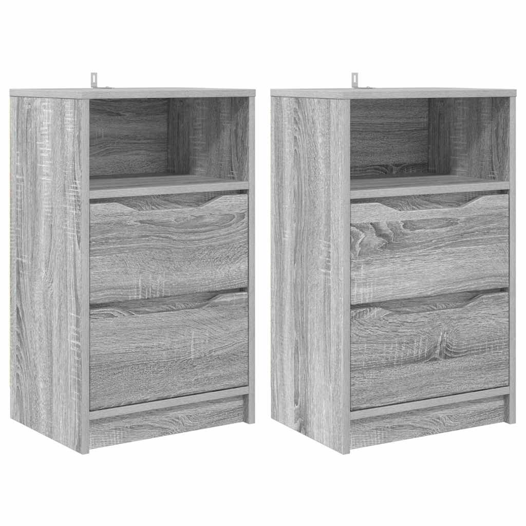 Bedside Tables with Drawer 2 pcs Grey Sonoma 40 x 30 x 467 cm