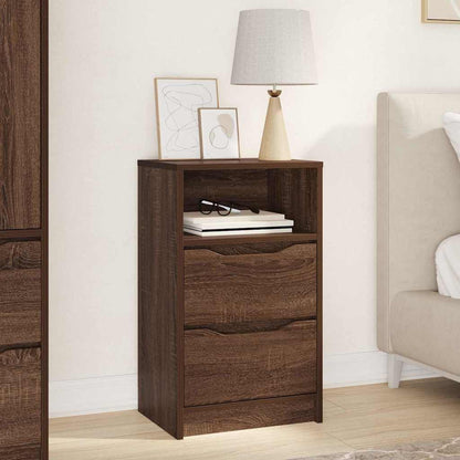 Bedside Table Brown Oak 40 x 30 x 467 cm Engineered Wood