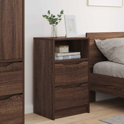 Bedside Tables 2 pcs Brown Oak 40 x 30 x 467 cm Engineered Wood