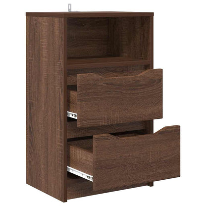 Bedside Tables 2 pcs Brown Oak 40 x 30 x 467 cm Engineered Wood