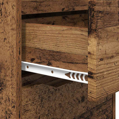 Bedside Table Old Wood 40 x 30 x 467 cm Engineered Wood