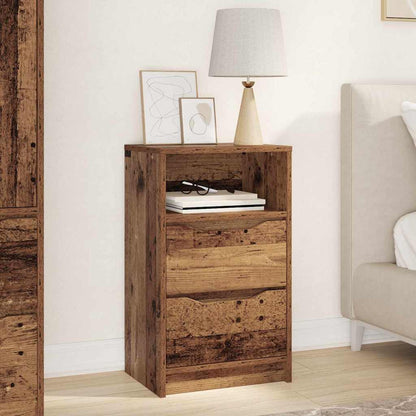 Bedside Table Old Wood 40 x 30 x 467 cm Engineered Wood
