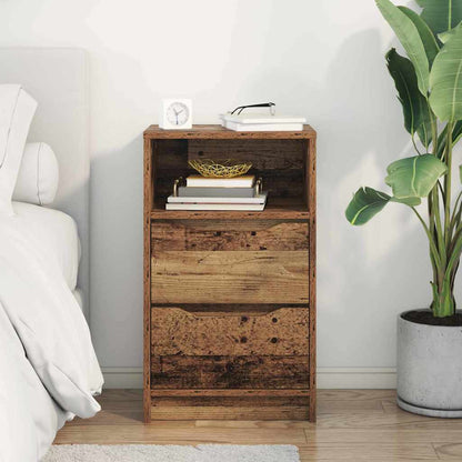 Bedside Table Old Wood 40 x 30 x 467 cm Engineered Wood