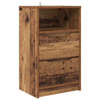 Bedside Table Old Wood 40 x 30 x 467 cm Engineered Wood