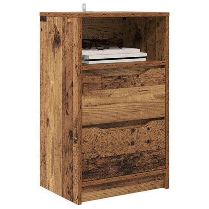 Bedside Table Old Wood 40 x 30 x 467 cm Engineered Wood
