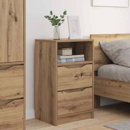Bedside Tables with Drawer 2 pcs Artisan Oak 40 x 30 x 467 cm