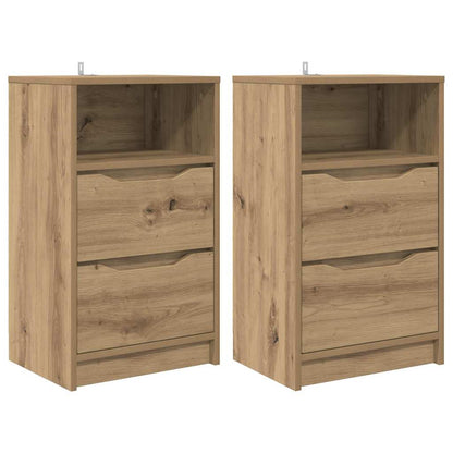 Bedside Tables with Drawer 2 pcs Artisan Oak 40 x 30 x 467 cm